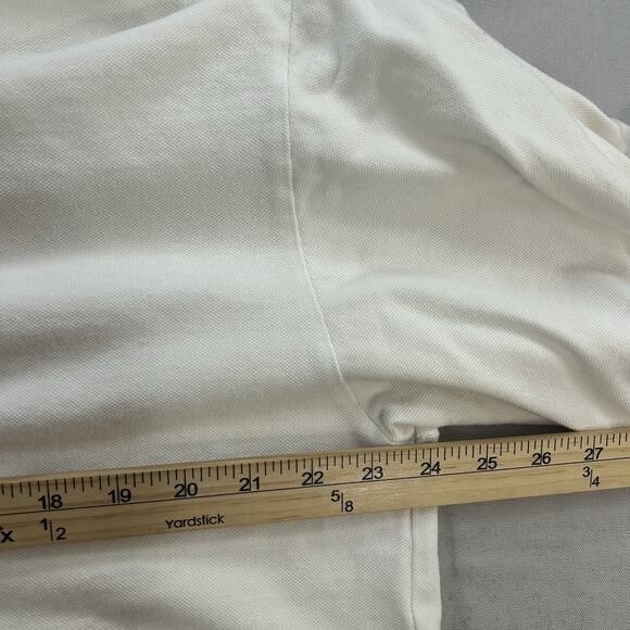 Lacoste Polo Shirt Men White Short Sleeve Size 8 - Picture 8 of 8